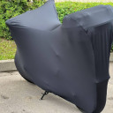 Эластичный чехол на мотоцикл с кофром