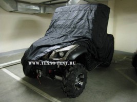Транспортировочный чехол на мотовездеход Yamaha Rhino 700 изготовлен из ткани Оксфорд 600den черного цвета.