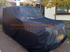 Премиум тент для Mercedes G-class Гелендваген чёрного цвета для защиты автомобиля в любое время года. Изготовлен из ткани Оксфорд 240den.