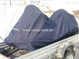 Чехол для транспортировки снегохода Arctic Cat Bearcat 570 XT Люкс из ткани Оксфорд 600 den тёмно-синего цвета.