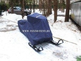 Чехол на снегоход BRP SUMMIT X 154 850 E-TEC Премиум из ткани Оксфорд 240den тёмно-синего цвета.