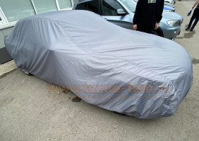 Тент-чехол на автомобиль BMW Z4 Roadster, двухслойный из ткани Оксфорд 300 den, серого цвета.