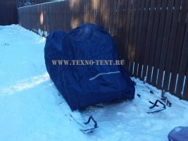 Фото Премиум чехла на снегоход Yamaha Venture TF тёмно-синий цвет из ткани Окфорд 240den.